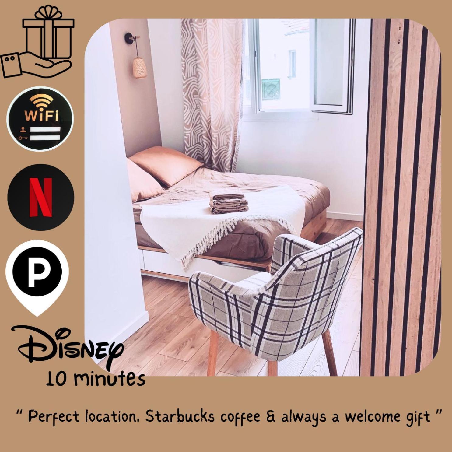 Studio Easy Check-In 8 Mins Disneyland 35 Mins Paris Free Starbucks Coffee Parking Wifi Bussy-Saint-Georges Exterior foto